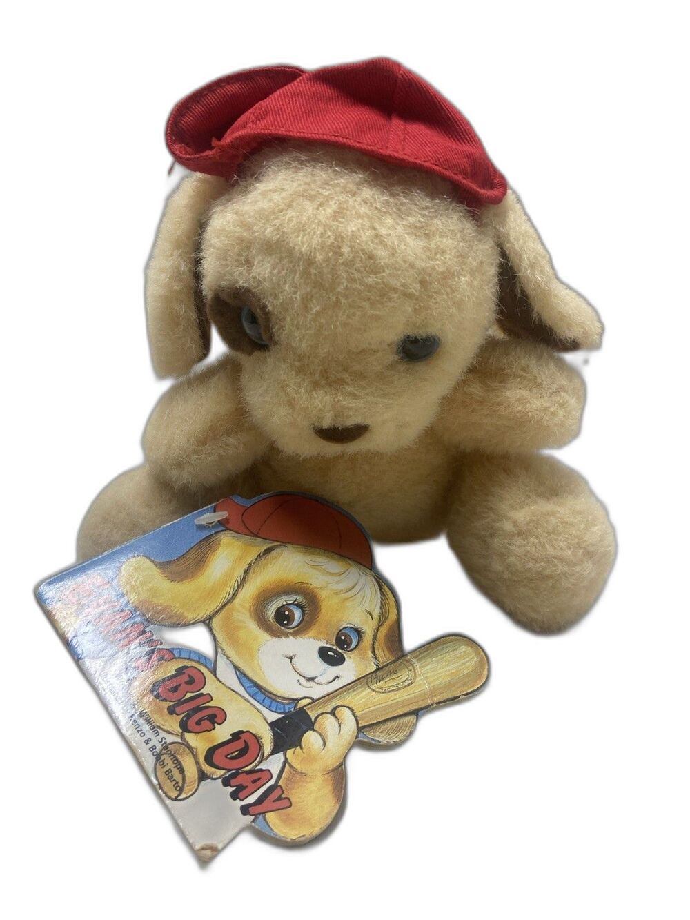 Goodtimes Publishing Evan's Big Day Dog Plush w Red Hat Tags 1995 MPN 9888